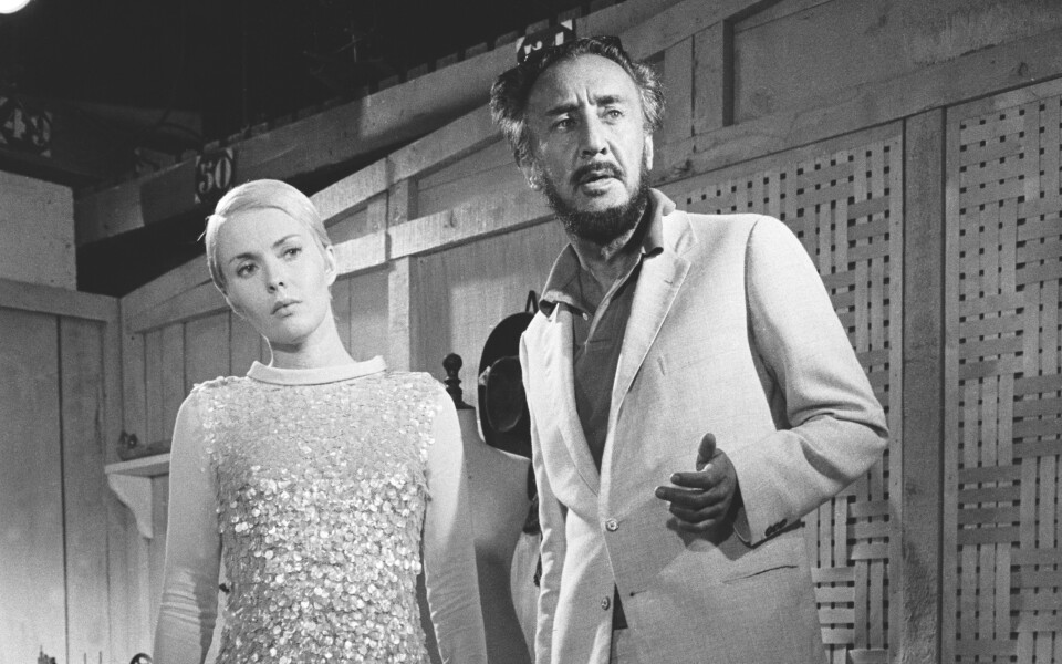  Jean Seberg et Romain Gary sur le tournage des Oiseaux vont mourir au Pérou, en 1967. 